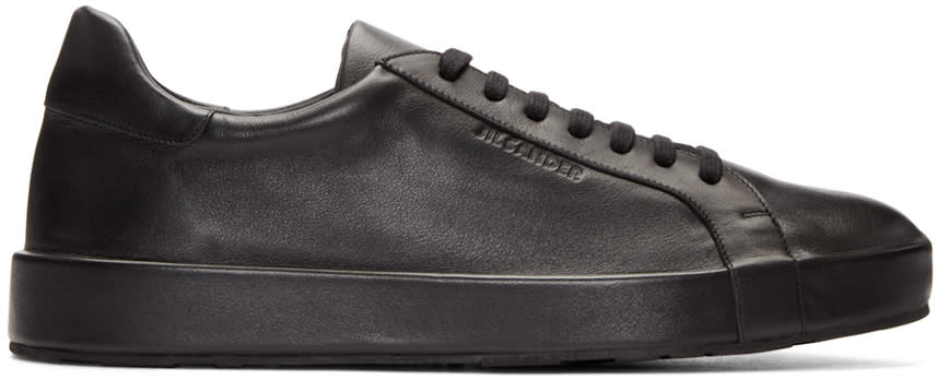 Jil Sander Black Leather Miro Sneakers