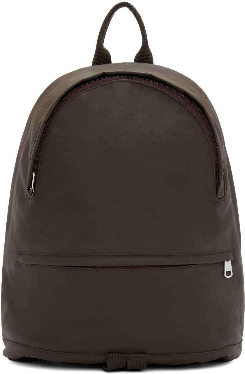 A.p.c. ブラウン コーティング ステファン バックパック