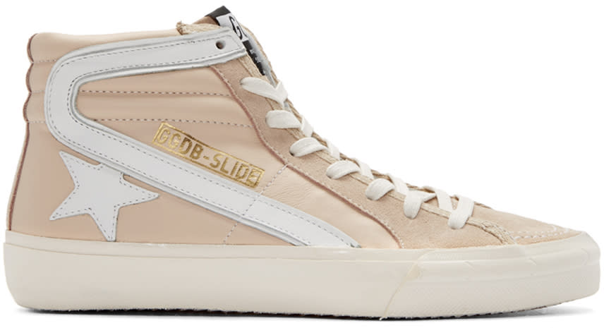 golden goose pink high top