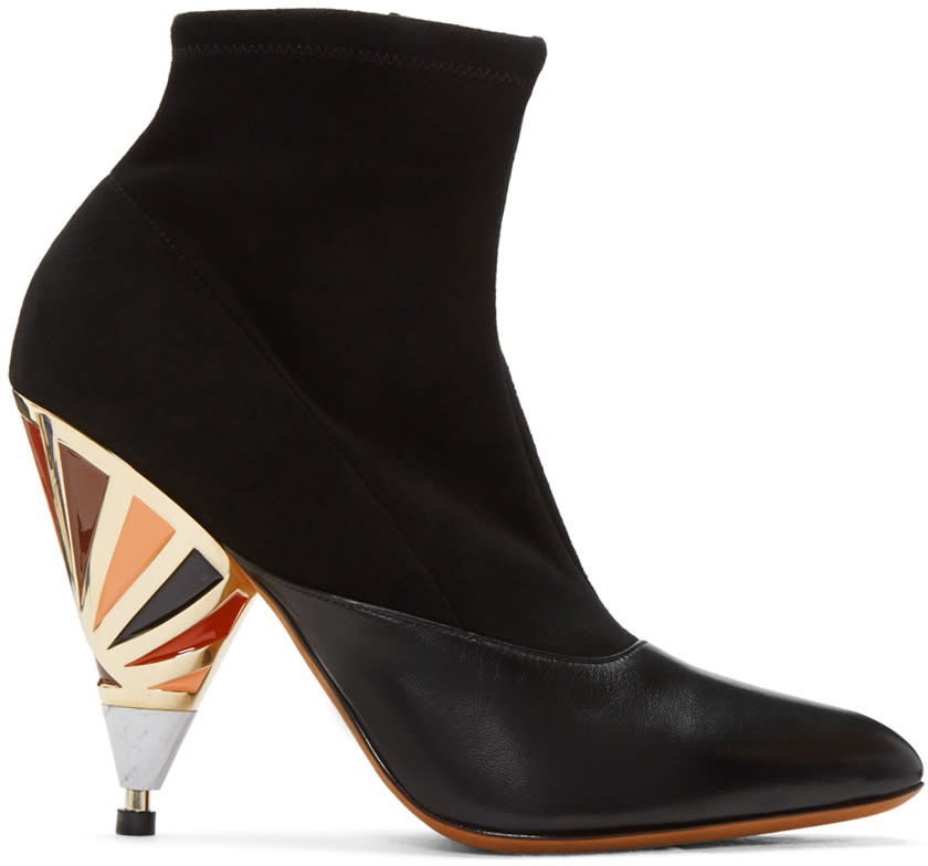 Givenchy Black Prism Heel Boots