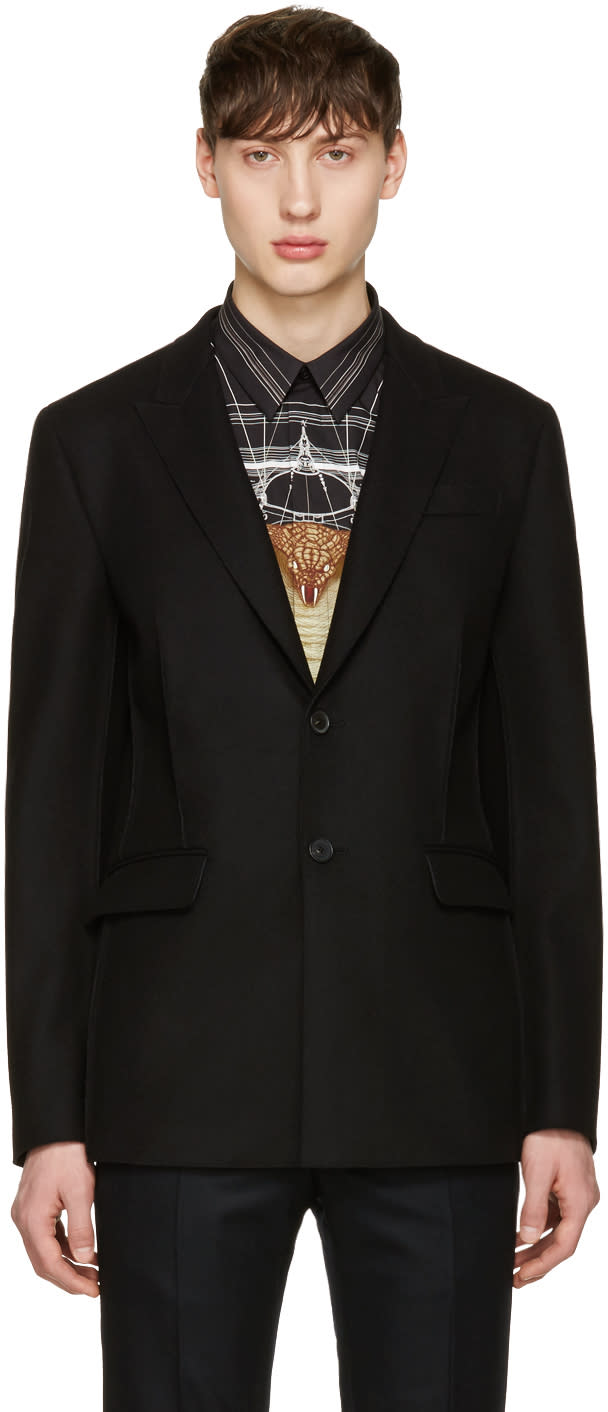 Givenchy Black Deconstructed Jacket