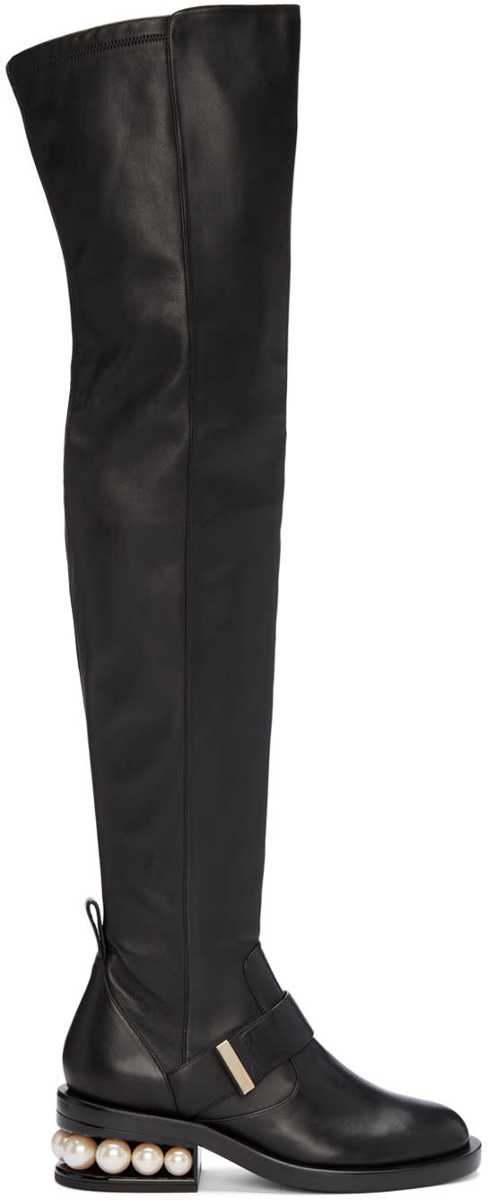 Nicholas Kirkwood Black Casati Over-the-knee Boots