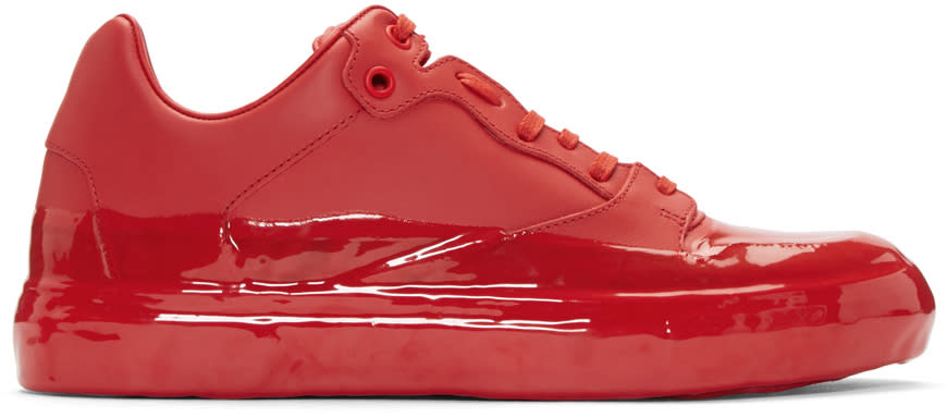 Balenciaga Red Dipped Sneakers