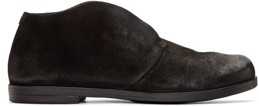 Marsell Black Suede Listello Boots