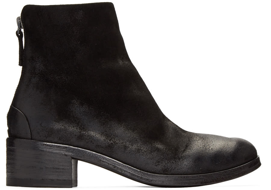 Marsell Black Nubuck Listo Boots