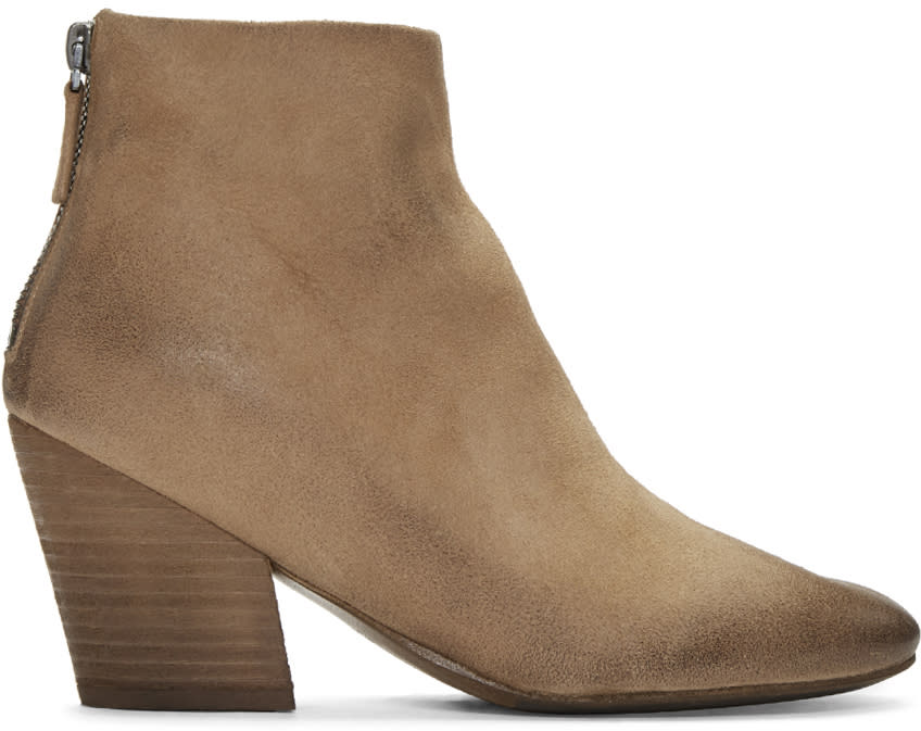 Marsell Beige Suede Pennolina Boots