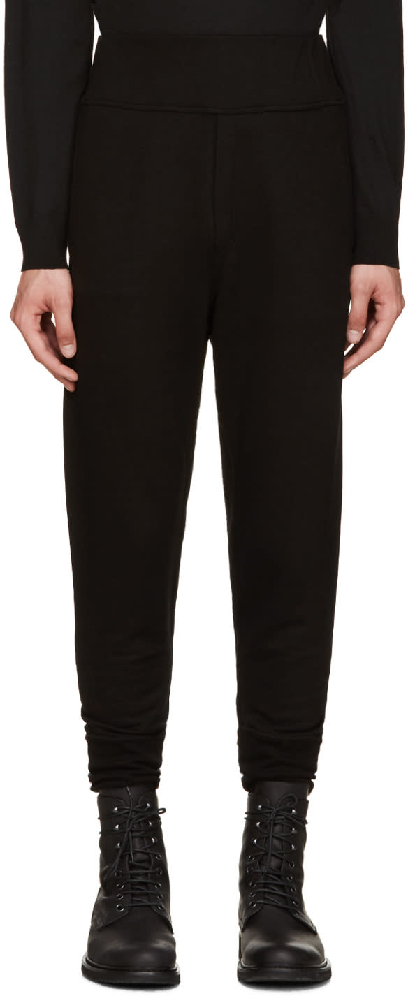 Ann Demeulemeester Black Skinny Lounge Pants