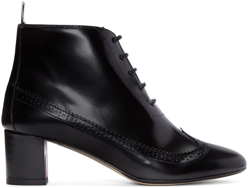 Thom Browne Black Longwing Boots