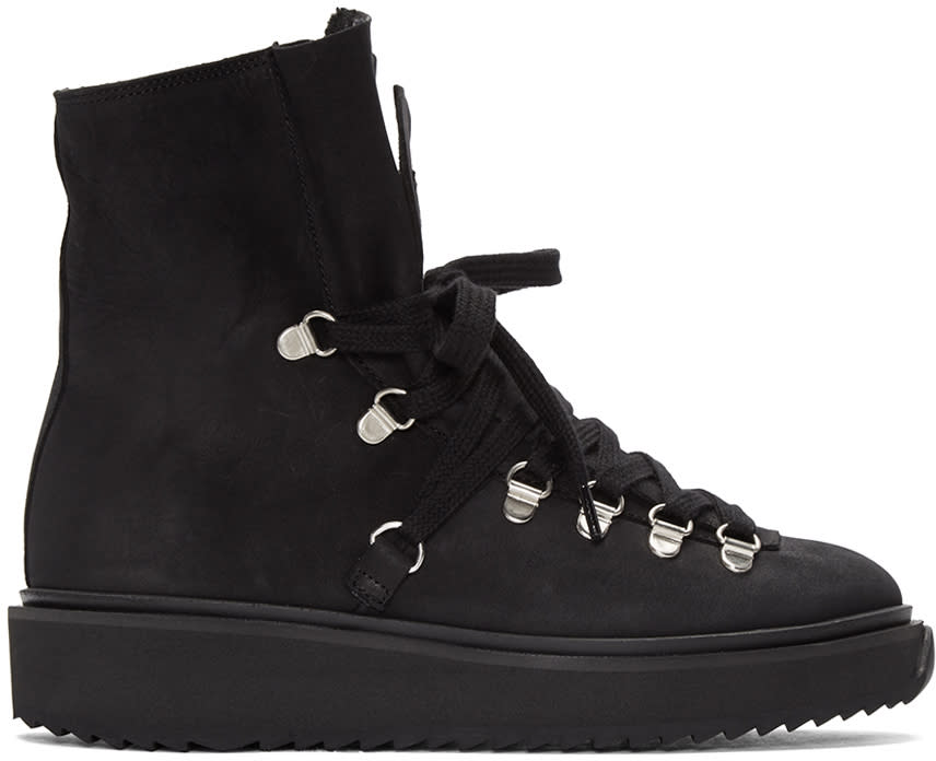 Kenzo Black Nubuck Ankle Boots