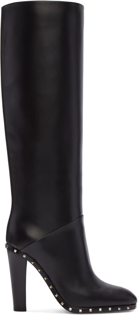 Valentino Black Valentino Garavani Soul Rockstud Boots