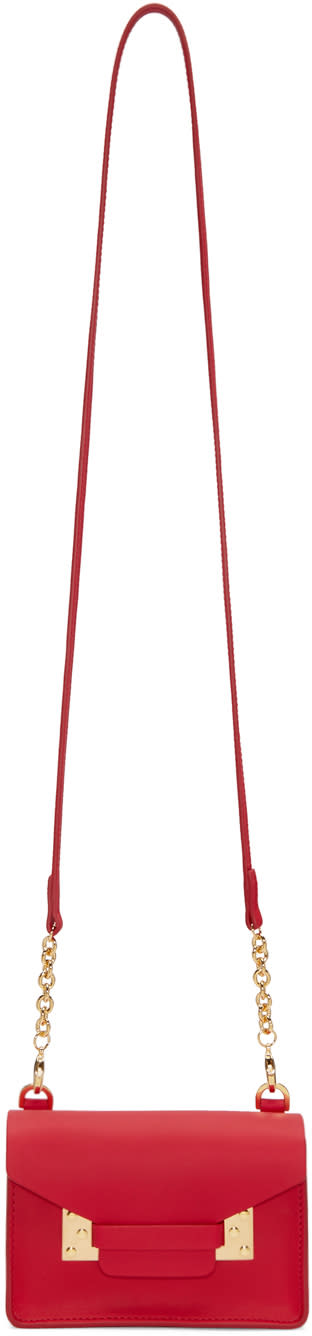 Sophie Hulme Red Nano Milner Shoulder Bag