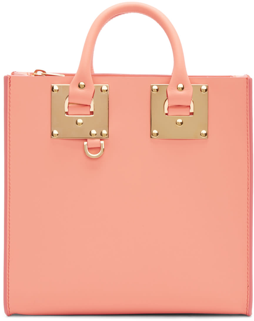 Sophie Hulme Ssense Exclusive Pink Square Albion Tote