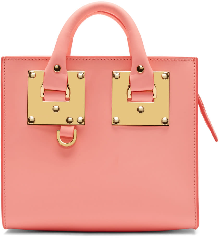 Sophie Hulme Pink Mini Albion Box Tote