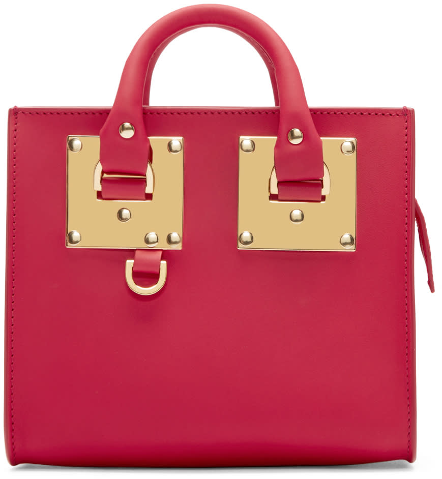 Sophie Hulme Red Mini Albion Box Tote