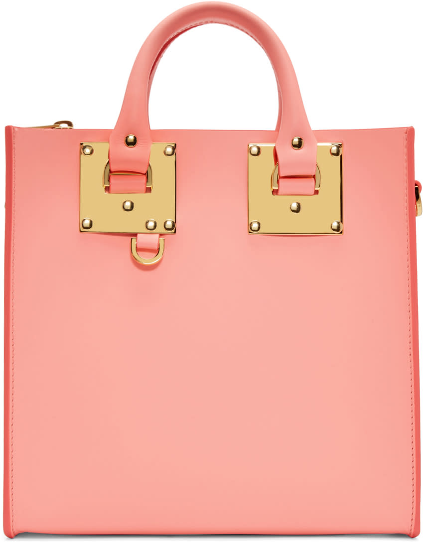 Sophie Hulme Pink Square Albion Tote