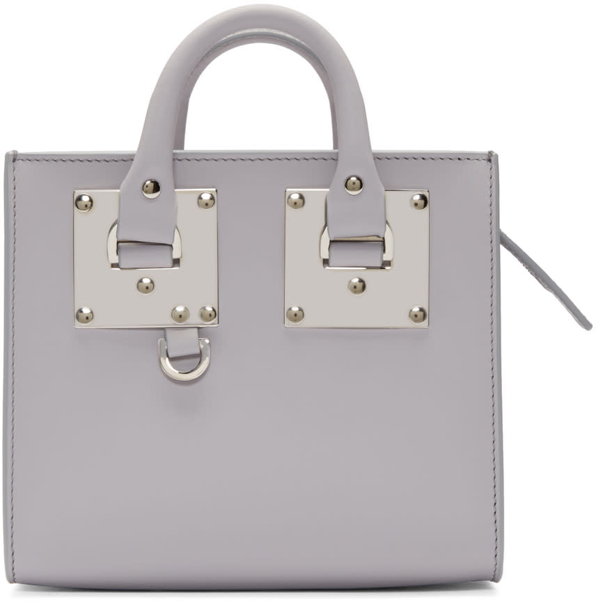Sophie Hulme Grey Mini Albion Box Tote