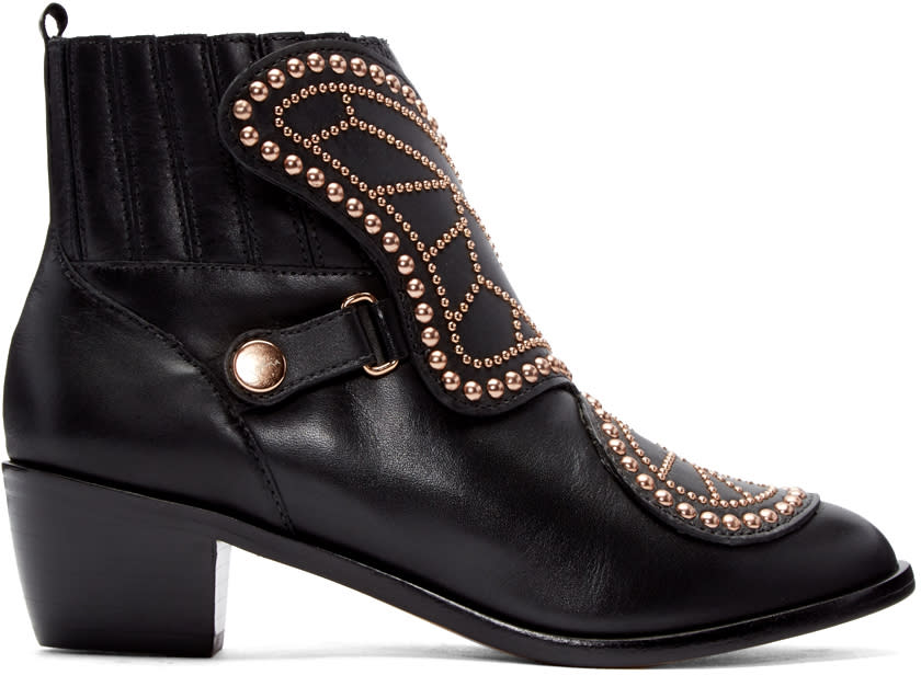 Sophia Webster Black Karina Butterfly Boots
