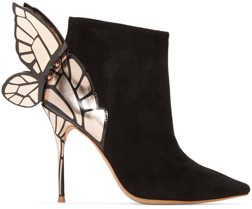 Sophia Webster Black Chiara Ankle Boots