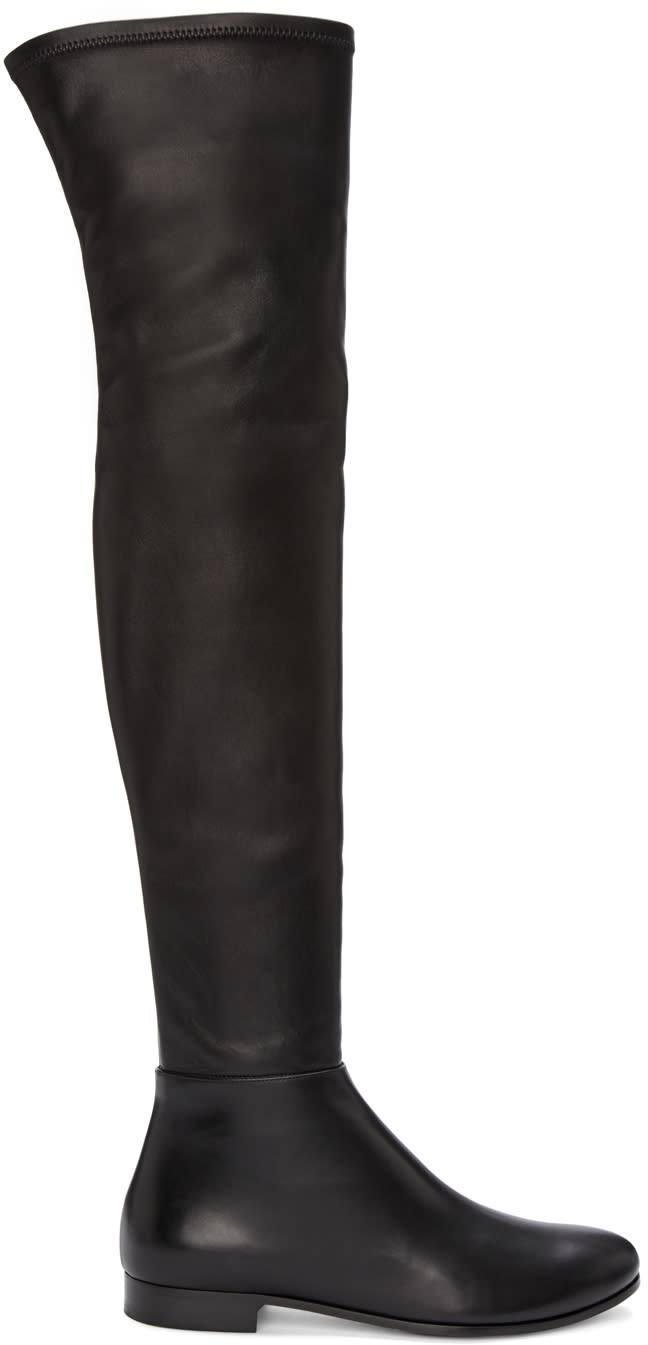 Jimmy Choo Black Myren Tall Boots