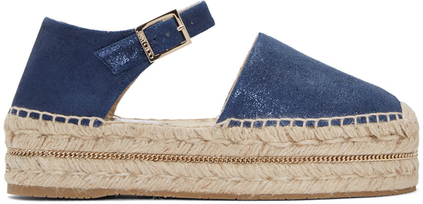 Jimmy Choo Navy Delfine Espadrilles