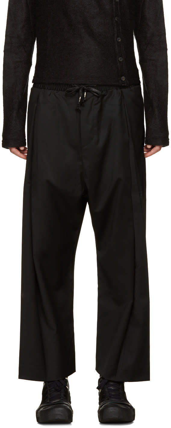 D.gnak By Kang.d Black Drawstring Trousers