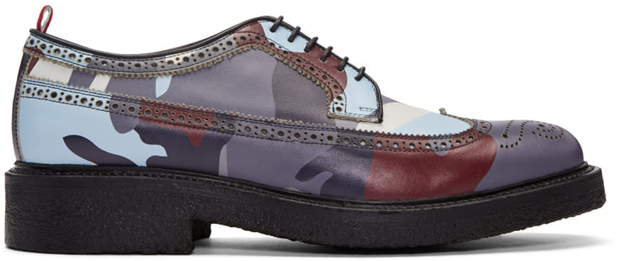 Moncler Gamme Bleu Multicolor Camo Brogues