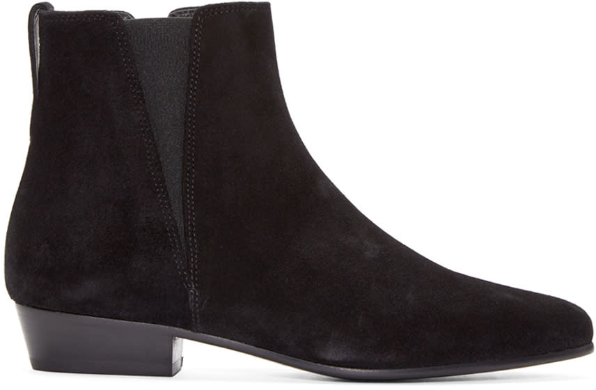 Isabel Marant Black Suede Patsha Boots