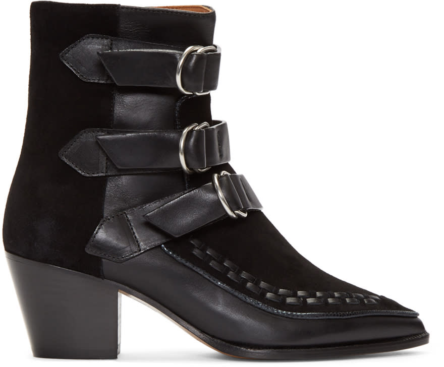 Isabel Marant Black Dickey Mod Boots