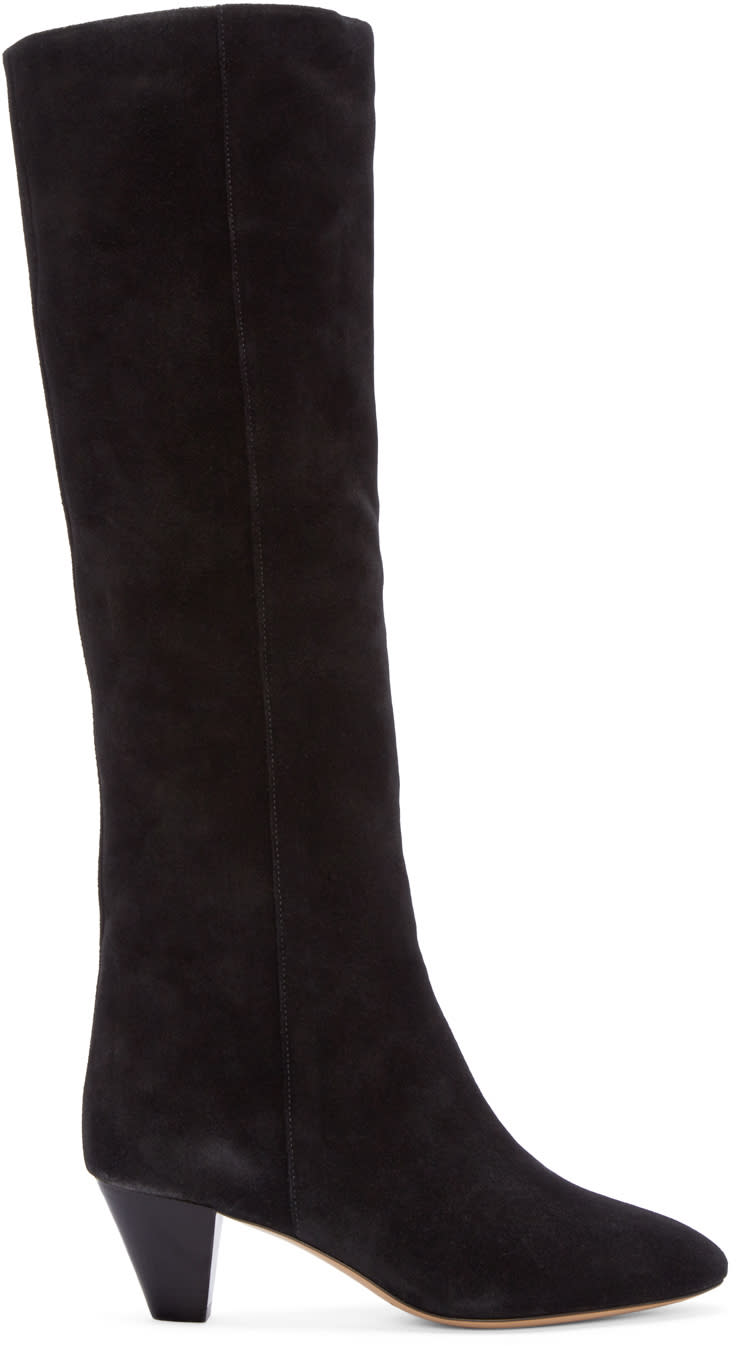 Isabel Marant Black Suede Robby Boots
