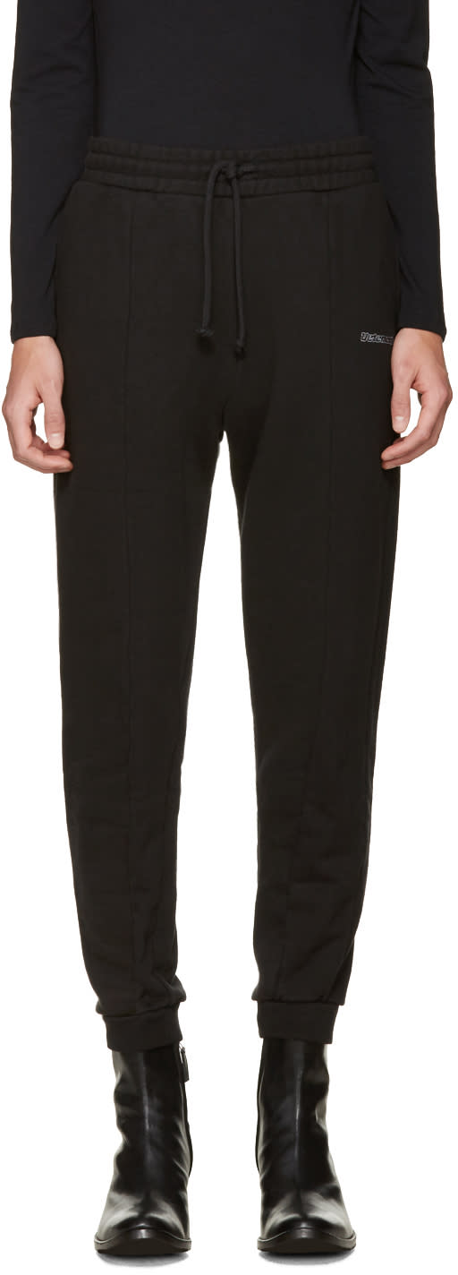 Vetements Black Embroidered Logo Lounge Pants