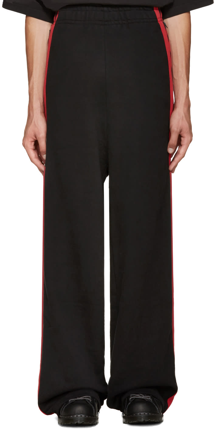 Vetements Black Oversized Lounge Pants