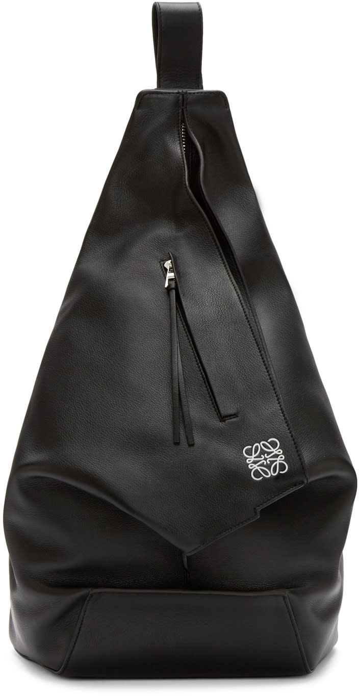 Loewe ブラック アントン バックパック