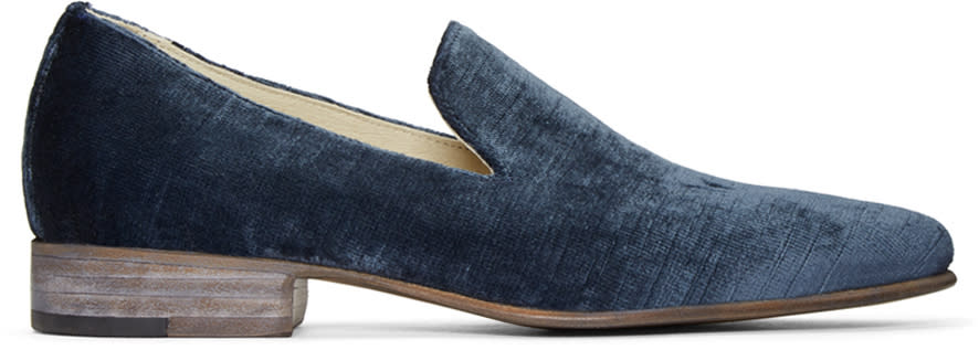 Brock Collection Blue Velvet 1994 Loafers