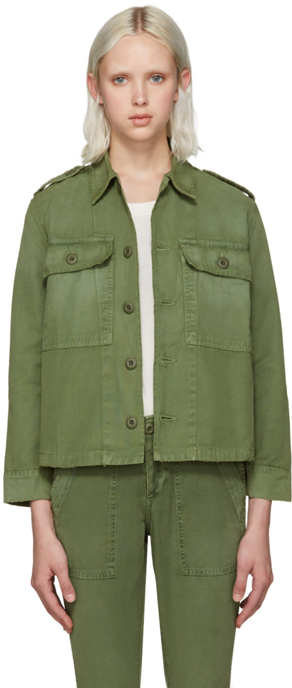 Amo Green Army Shirt Jacket - swiss bdu roblox