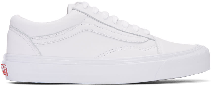 Vans White Og Old Skool Lx Sneakers