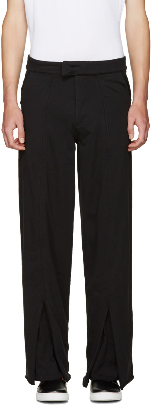 Telfar Black Double Jersey Trousers