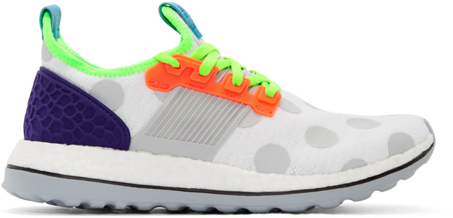 Adidas X Kolor White Pure Boost Zg Sneakers