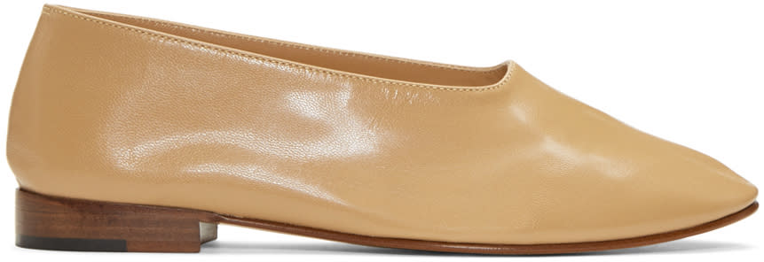 Martiniano Beige Glove Ballerina Flats
