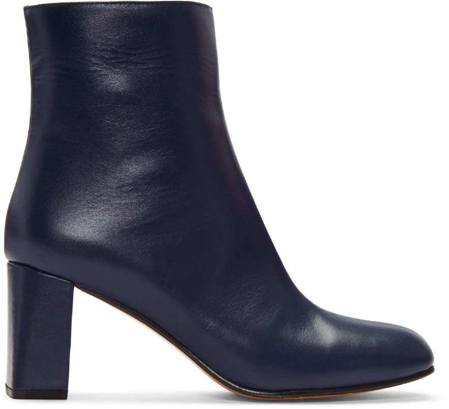 Maryam Nassir Zadeh Navy Agnes Boots