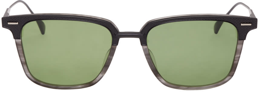Dita Black and Grey Oak Sunglasses
