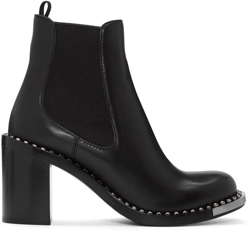 Miu Miu Black Studded Boots