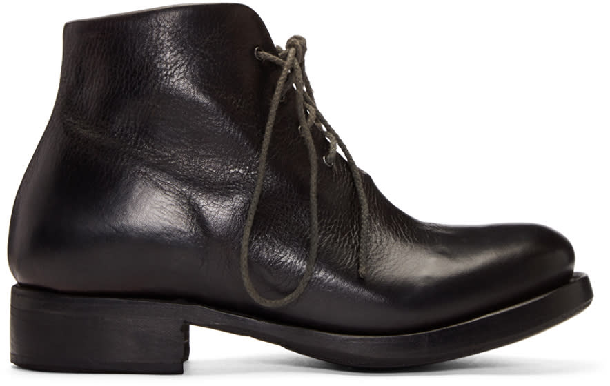 Cherevichkiotvichki Black One-piece Goodyear Boots