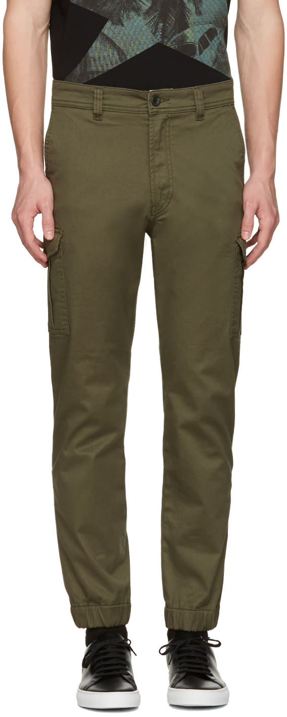 Diesel Green Chi-united Cargo Trousers