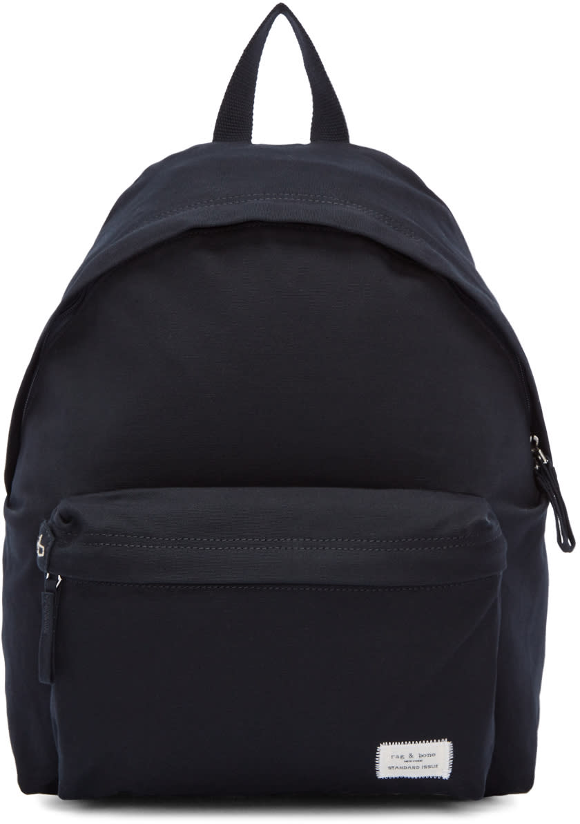 Rag and Bone ネイビー キャンバス スタンダード バックパック
