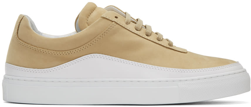 Public School Beige Leather Braeburn Sneakers