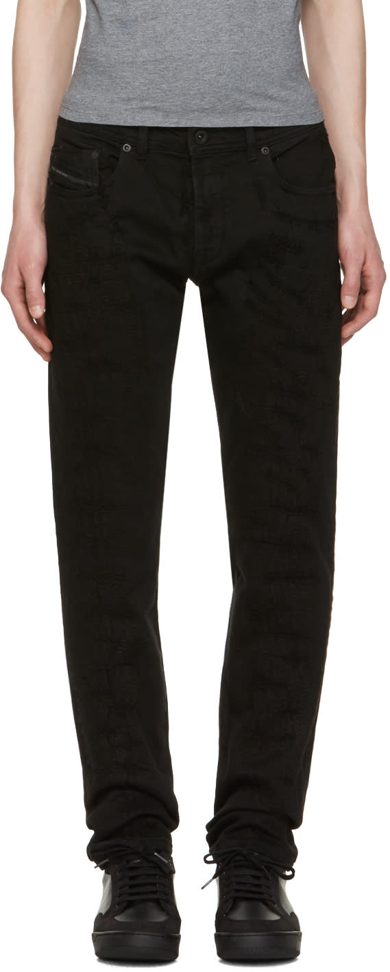 Diesel Black Gold Black Distressed Type-253 Jeans