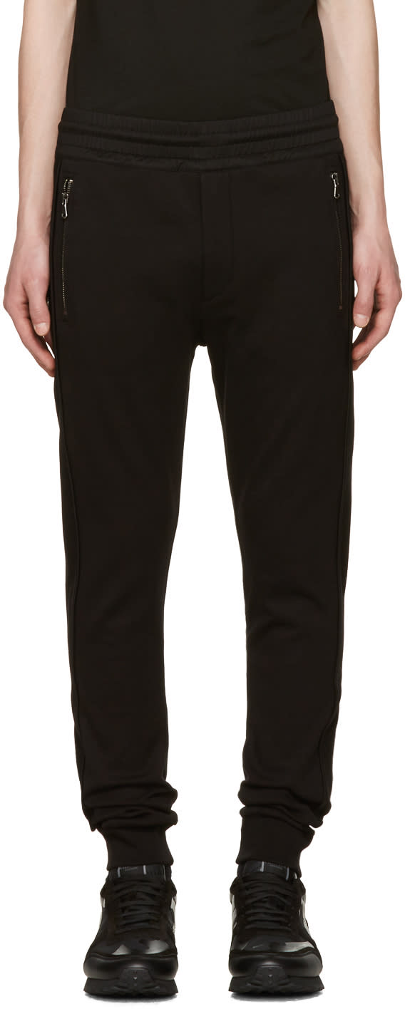 Diesel Black Gold Black Panelled Lounge Pants