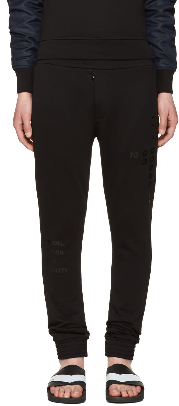 Diesel Black Gold Black Skinny Lounge Pants