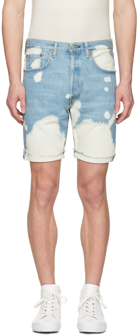 Levis Blue Denim 501 Ct Shorts