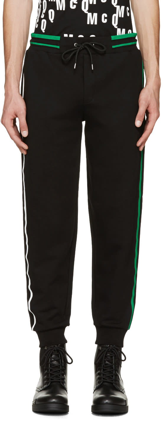 Mcq Alexander Mcqueen Black Striped Lounge Pants